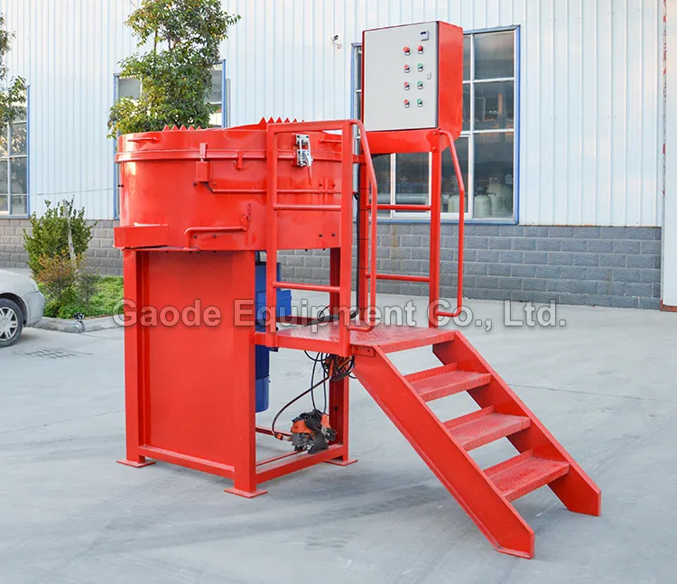GAODETEC GRM800 Heavy-Duty Refractory Pan Mixer With Wear-Resistant Liners